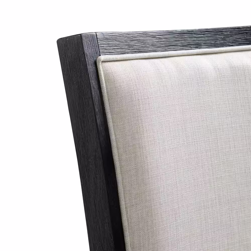 Picket House Furnishings Jasper Black Upholstered Slat Back Dining Chair (Set of 2)