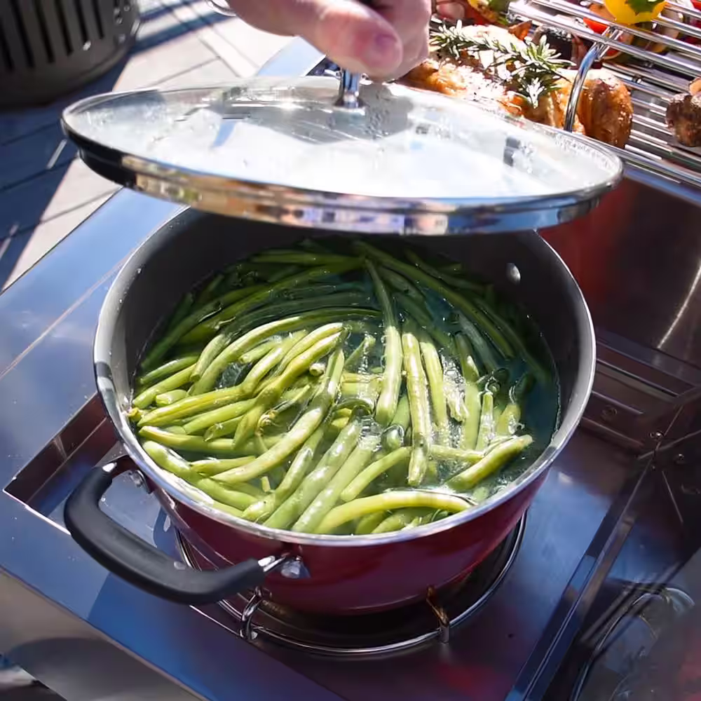 3 Embers 6 Burner Stainless Steel Dual Fuel Propane Gas Grill