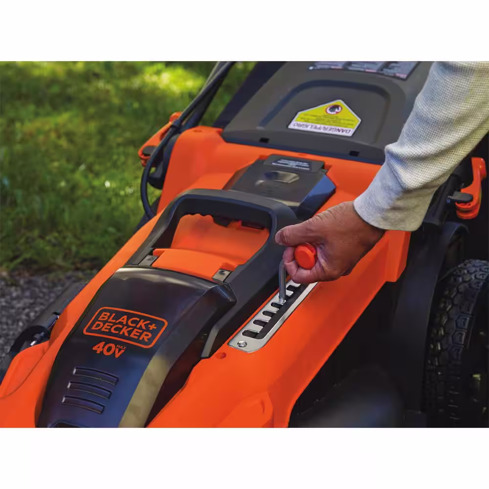 BLACK+DECKER 40V MAX 20 in. Battery Powered Walk Behind Push Lawn Mower with (2) 2Ah Batteries & Charger