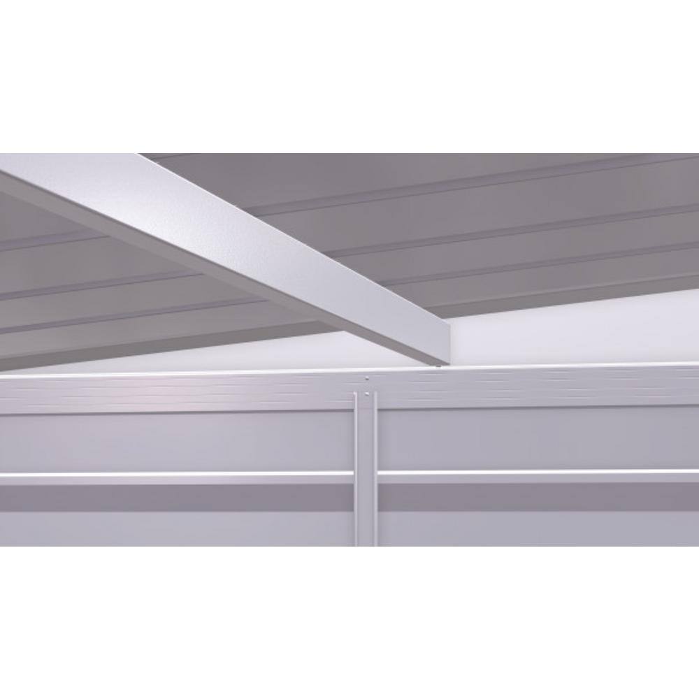 Arrow Select 6 ft. W x 4 ft. D Flute Grey Metal Shed 21 sq. ft.
