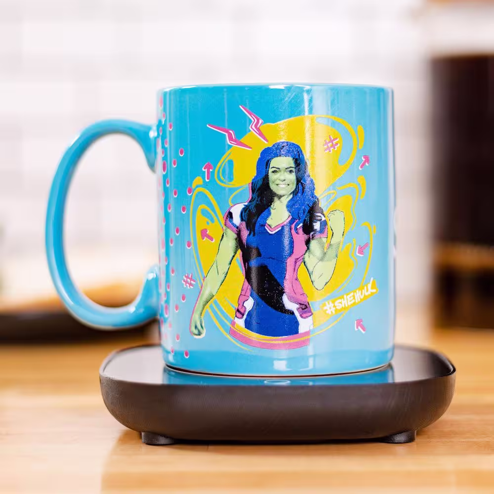 Uncanny Brands Marvel's Single-Cup She-Hulk Blue Coffee Mug with Warmer for Your Drip Coffee Maker