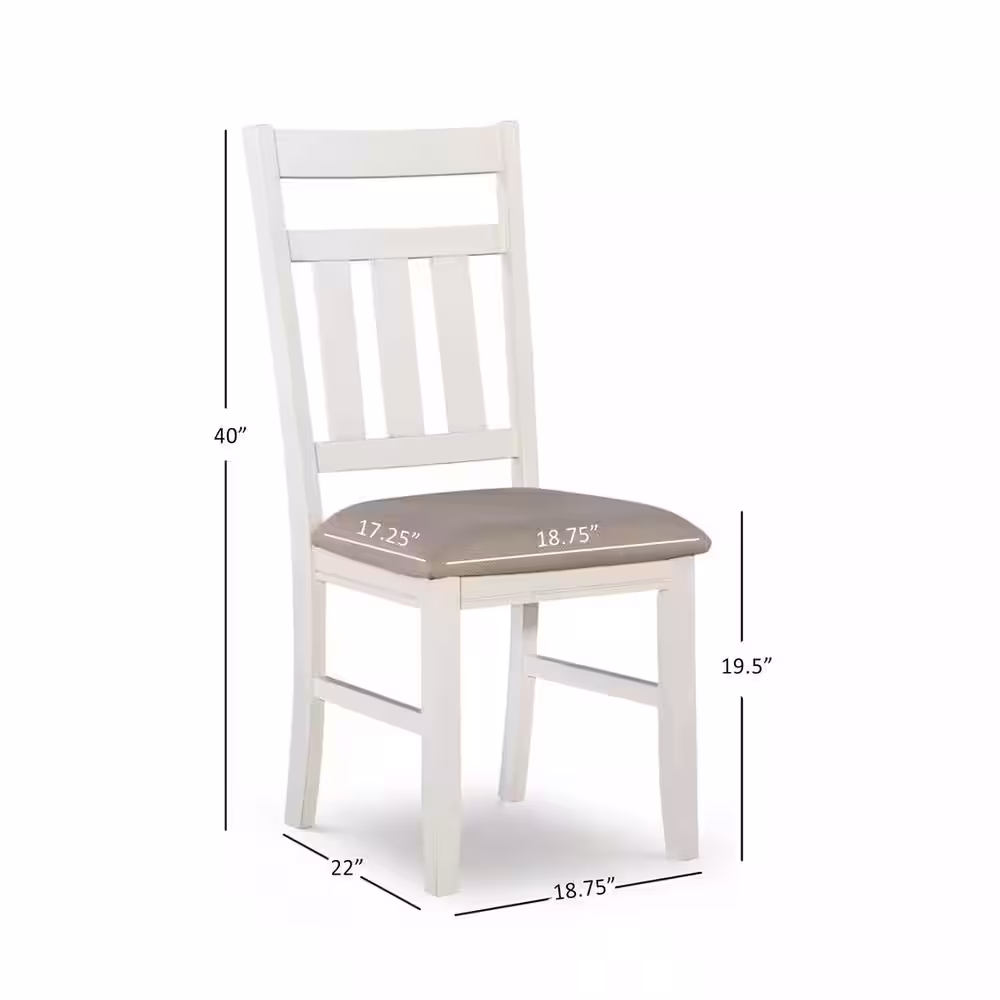 Powell Company Krause Smokey White with Ash Veneer 6-Piece Dining Set