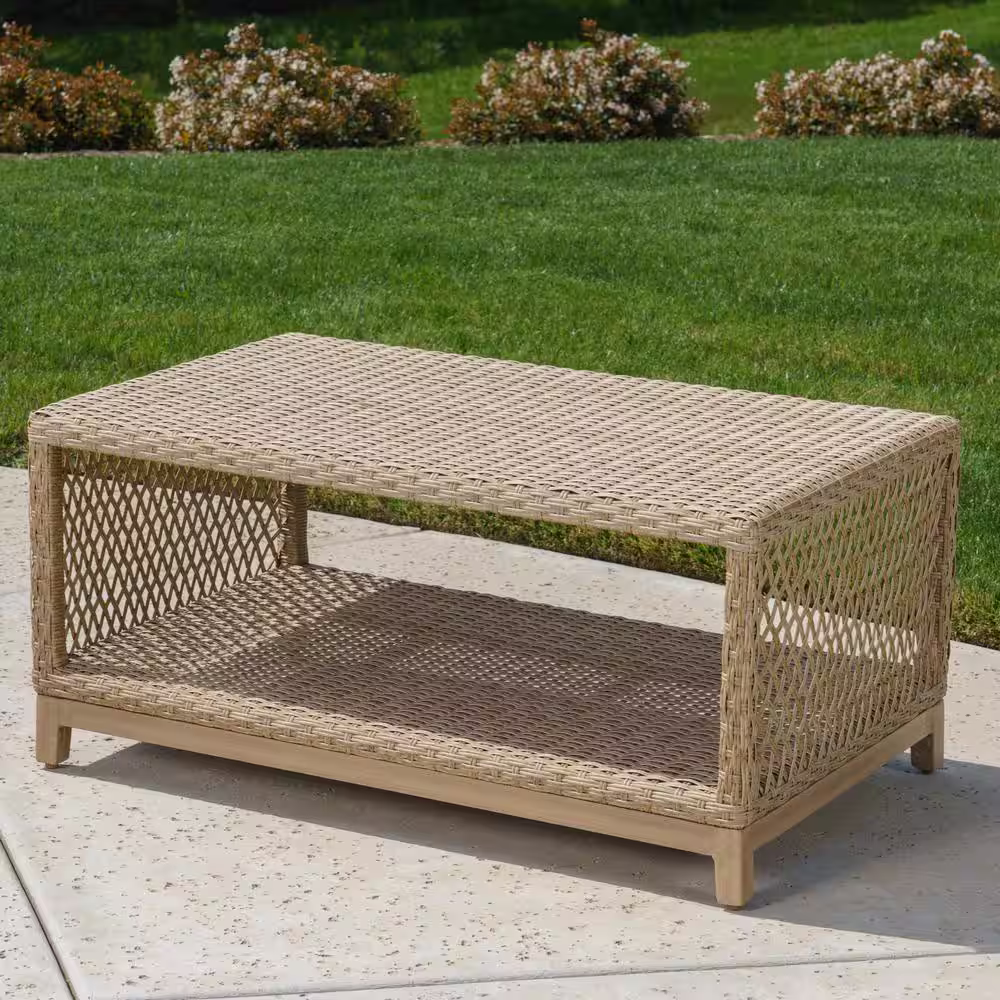 Canopy Prescott 5-Piece Resin Wicker Patio Deep Seating Set with Sunbrella Spectrum Cilantro Cushions