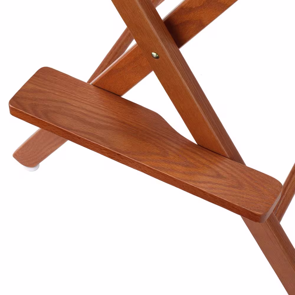 Casual Home 30 in. Director's Chair Honey Oak Solid Wood Frame