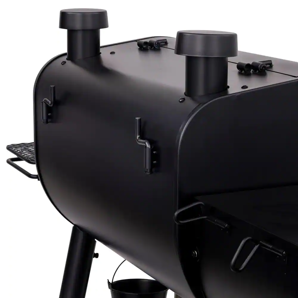 OKLAHOMA JOE'S Rider 900 DLX Pellet Grill and Smoker in Black with 906 sq. in. Cooking Space