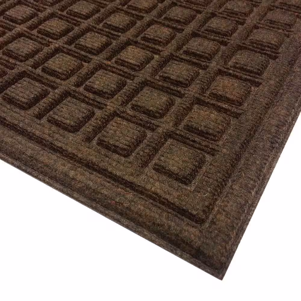 TrafficMaster 48 in. x 72 in. Brown Synthetic Surface and Recycled Rubber Commercial Door Mat