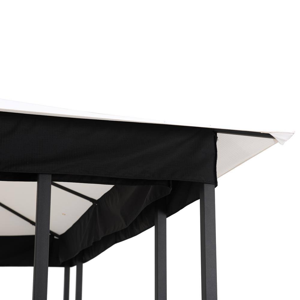 Sunjoy SummerCove Brook Park 11 ft. x 13 ft. White 2-tier Gazebo