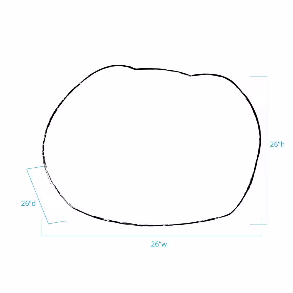 None Medium Sherpa Puff Ball
