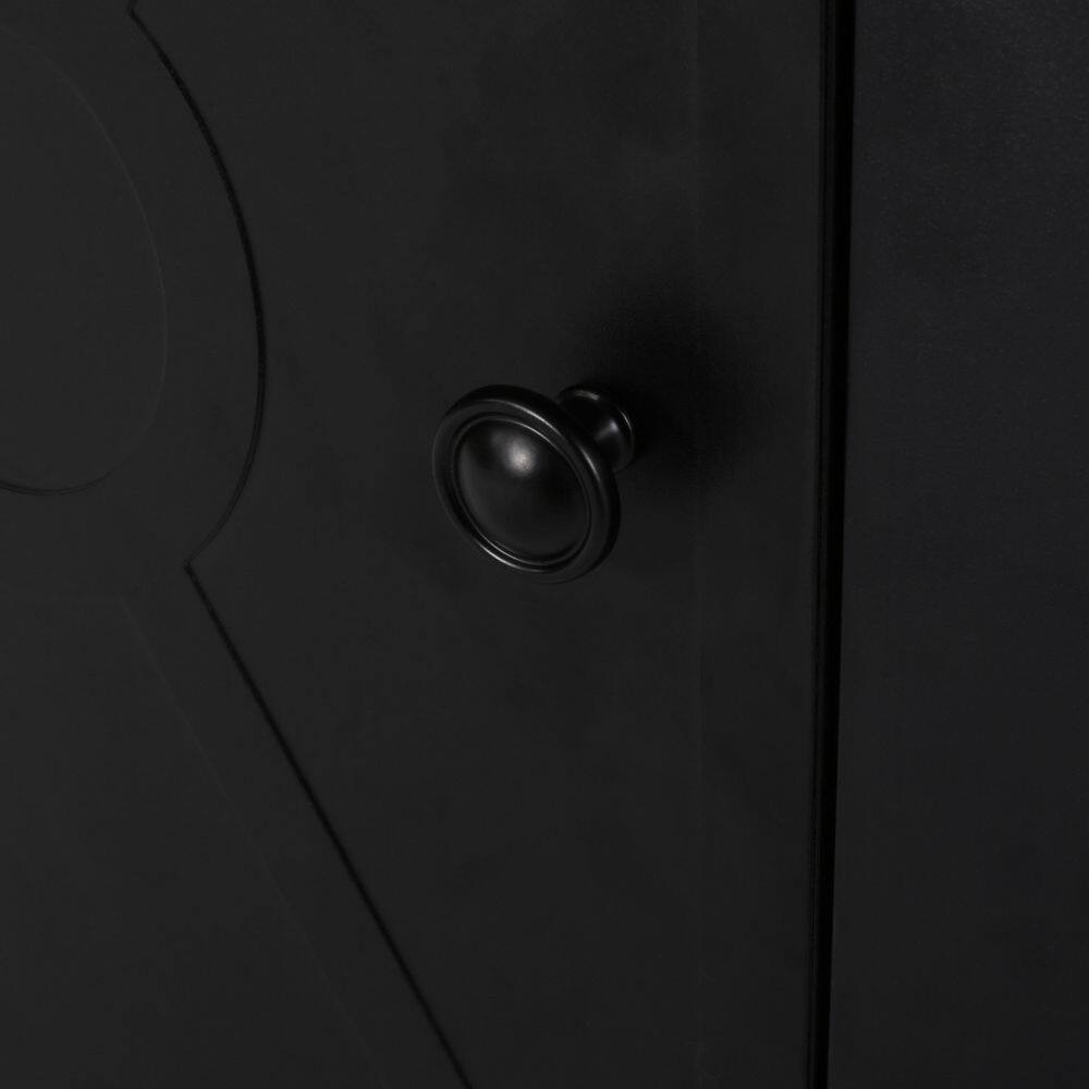 Noble House Haraldson Black Rectangular Metal Fire Pit