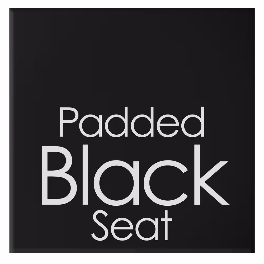 Trademark Home Black Steel Padded Seats Folding Bar Stools 24 in. Set of 2