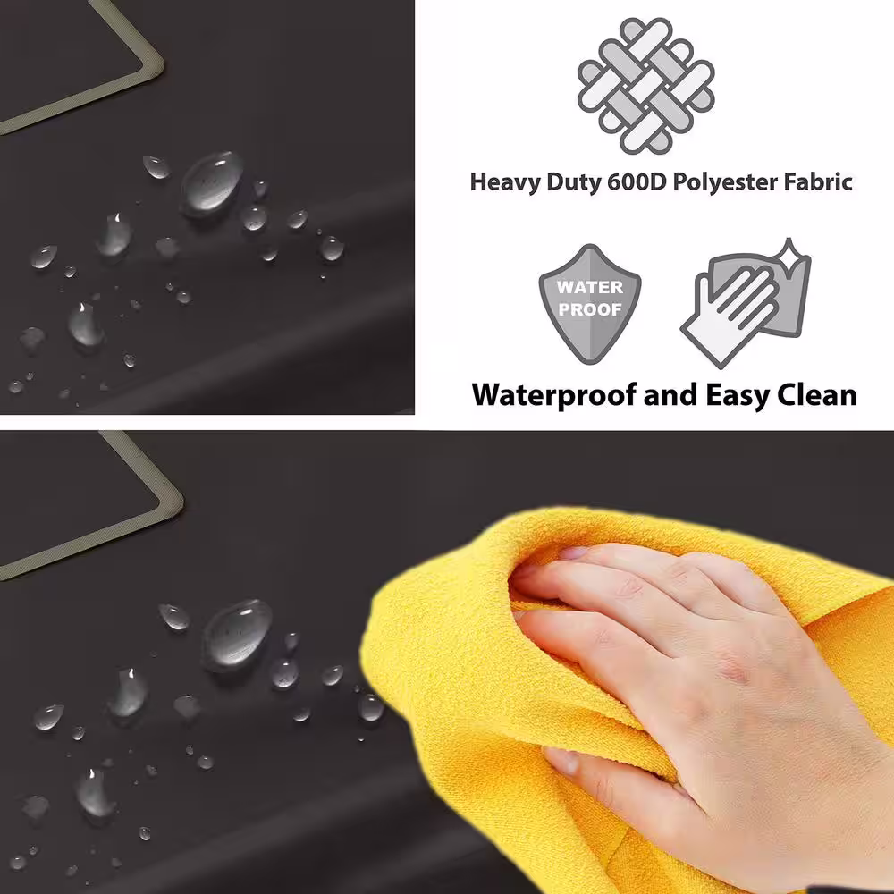 None 32.3 in. W x 17.5 in. D x 33 in. H Fabric Laundry Basket Hamper with Wheels Bronze