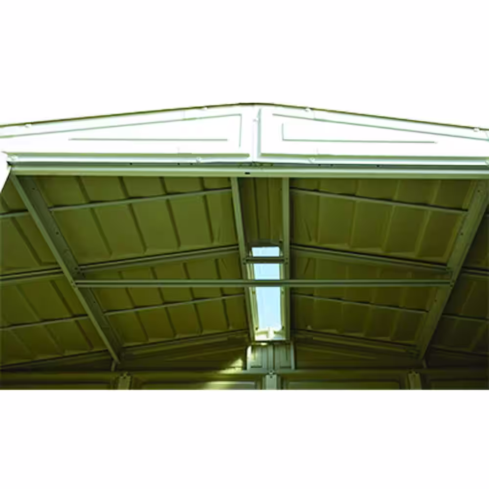 Duramax Building Products Woodbridge 10.5 ft. x 5 ft. Plastic Vinyl Shed with Foundation