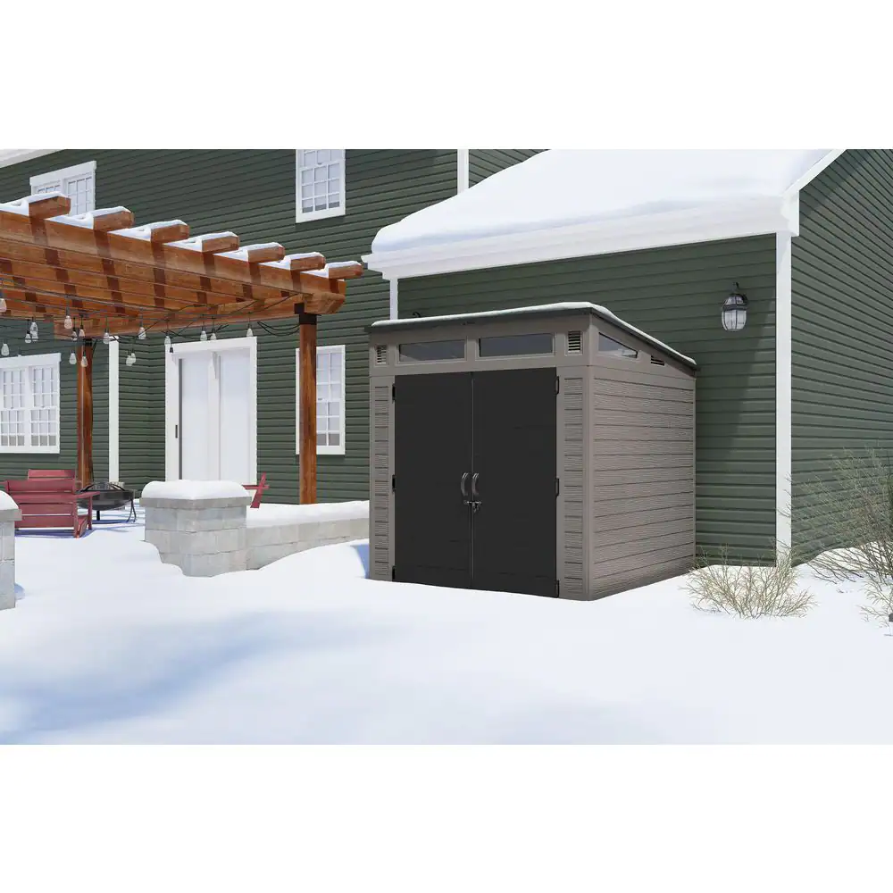 Suncast Modernist 7 ft. W x 7 ft. D Plastic Shed (52 sq. ft.)