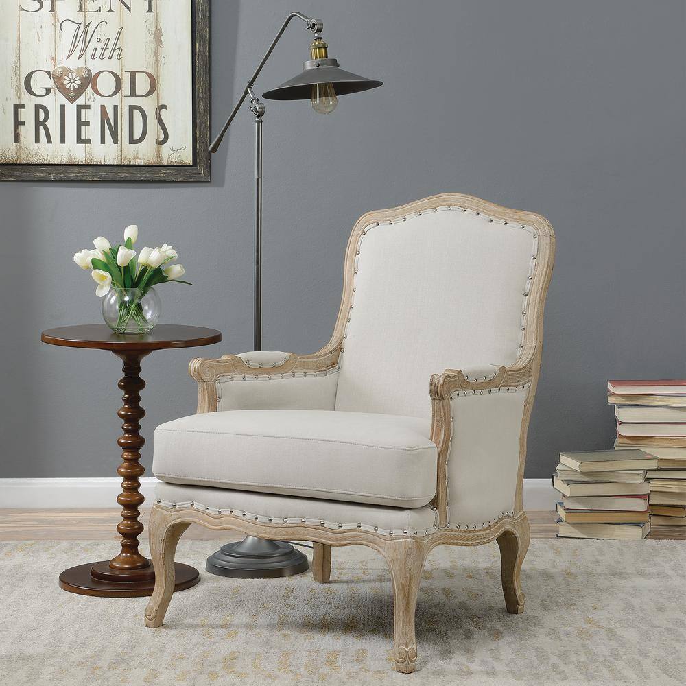 None Regal Taupe Accent Chair