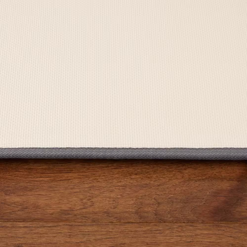 StyleWell Kitchen Plush Slice Gray 19.7 in. x 31.5 in. Machine Washable Kitchen Mat