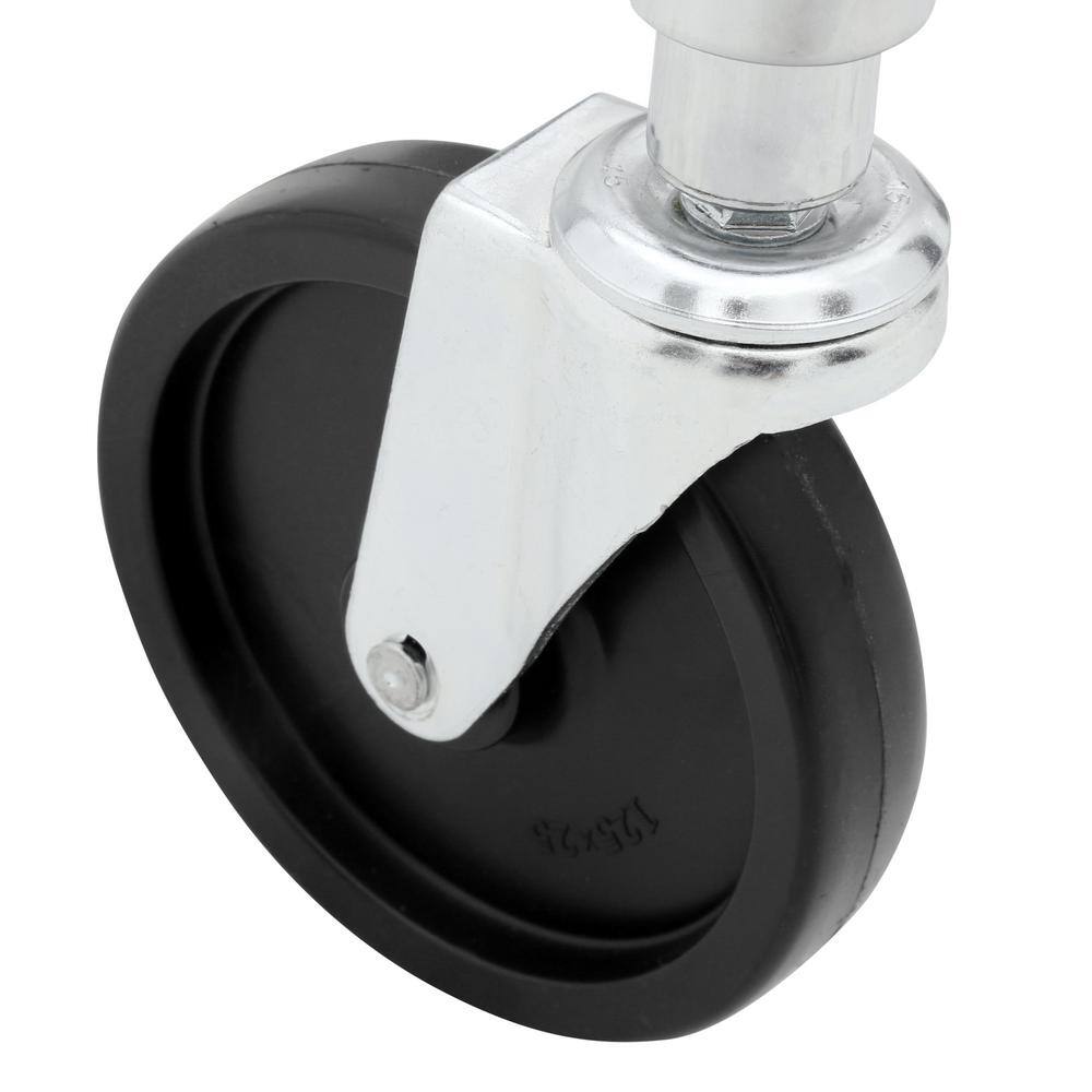 Honey-Can-Do 48 in. x 68 in. Heavy Duty Steel Rolling Closet Garment Rack in Chrome