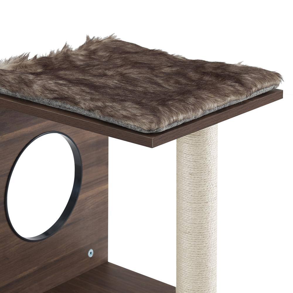 Sam's Pets Sheree 34 in. Dark Brown Cat Tree