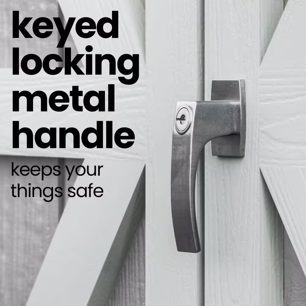 Handy Home Products Professionally Installed All Weather High Wind 145 10 ft. W x 12 ft. Wood Shed- Driftwood Grey Shingles (120 sq. ft.)