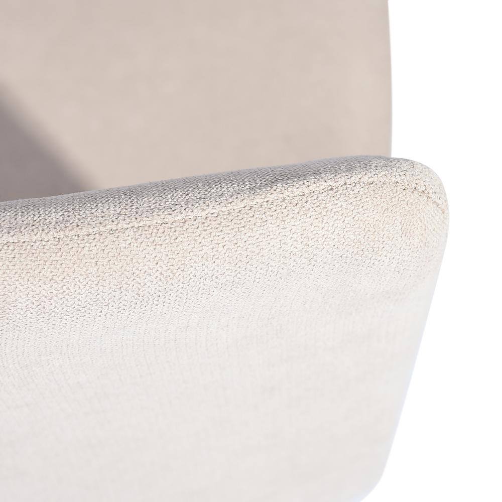 Homy Casa Scargill Beige Textured Fabric Upholstered Dining Chairs (Set of 4)