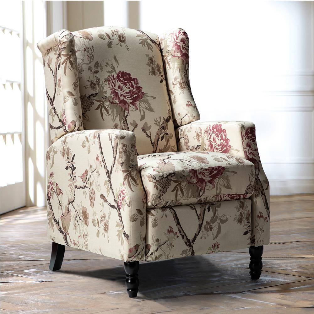 JAYDEN CREATION Celia Bird Wing Back Manual Recliner