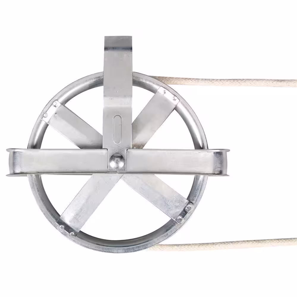 HOUSEHOLD ESSENTIALS 5 in. Dia Heavy-Duty Steel Laundry Line Pulley