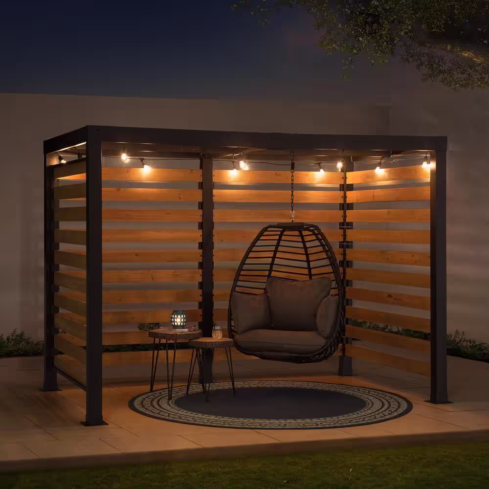 Sunjoy Lynngrove 10 ft. x 6 ft. Small Space Pergola