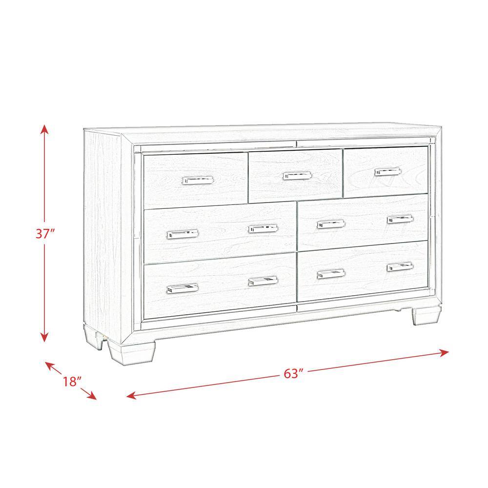 Picket House Furnishings Kenzie 7-Drawer Grey Dresser
