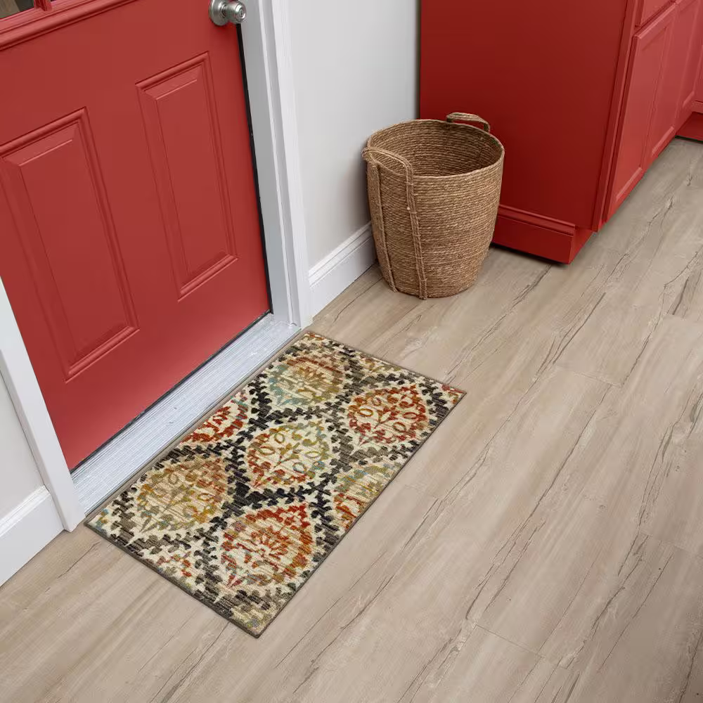 StyleWell Gwendolyn Multi 2 ft. x 3 ft. Medallion Machine Washable Area Rug