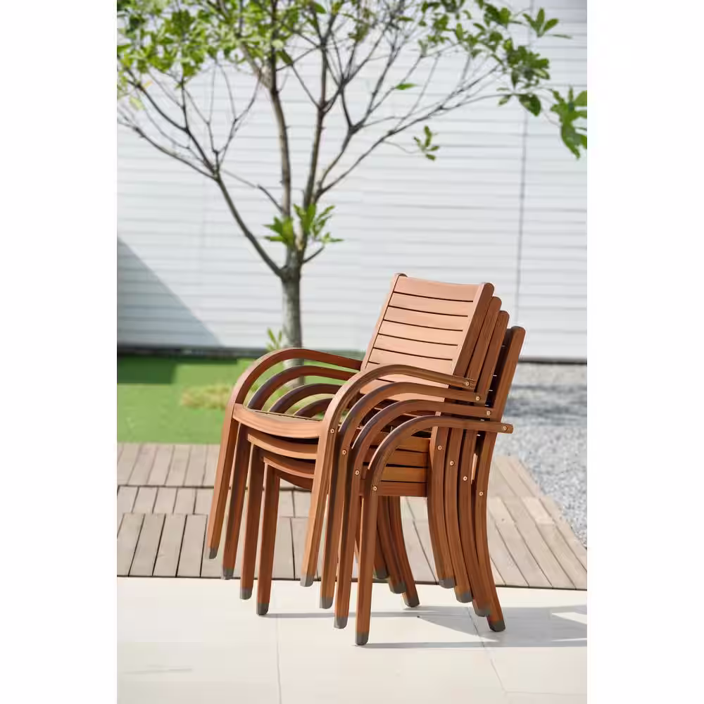 Amazonia Arizona Oval 7-Piece Eucalyptus Patio Dining Set