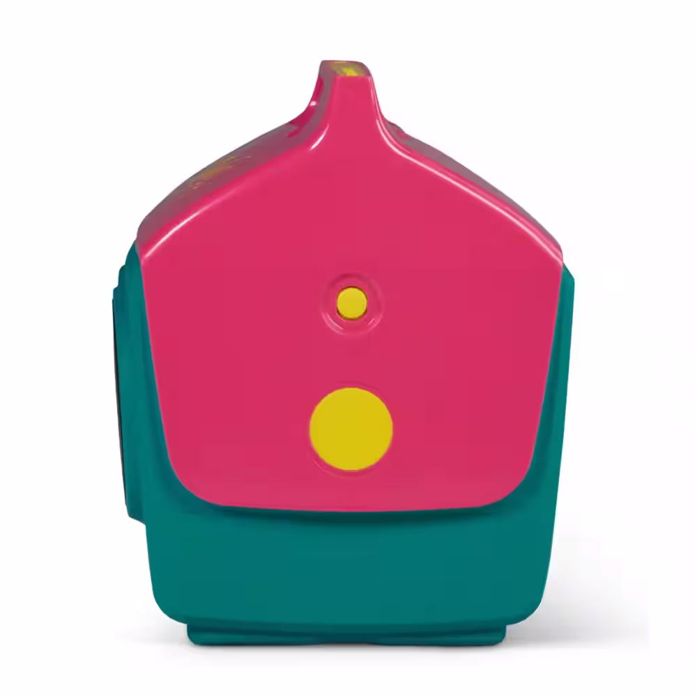 IGLOO Playmate Classic KoolTunes 14 qt. Dark Jade and Magenta with Yellow Chest Cooler