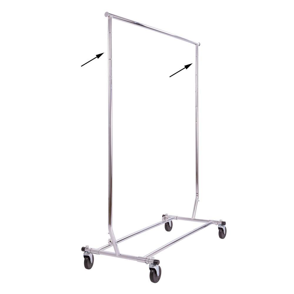 Econoco Chrome Steel Clothes Rack 1.25 in. W x 6 in. H
