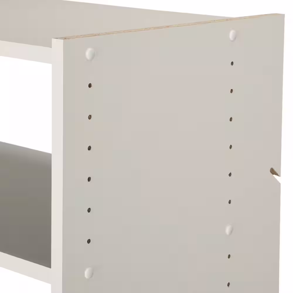 Closet Evolution Essential Shoe 25 in. W Classic White Wood Closet Tower