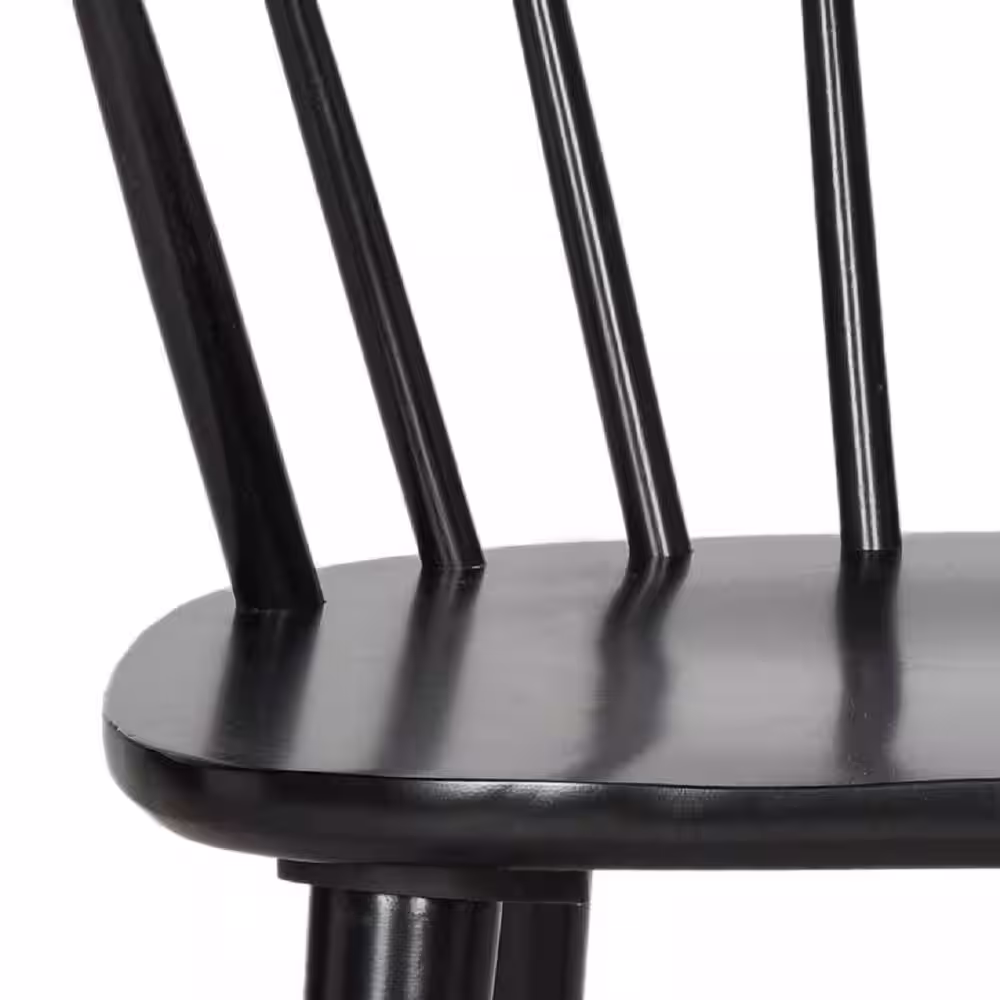 SAFAVIEH Blanchard Black Wood Dining Chair (Set of 2)