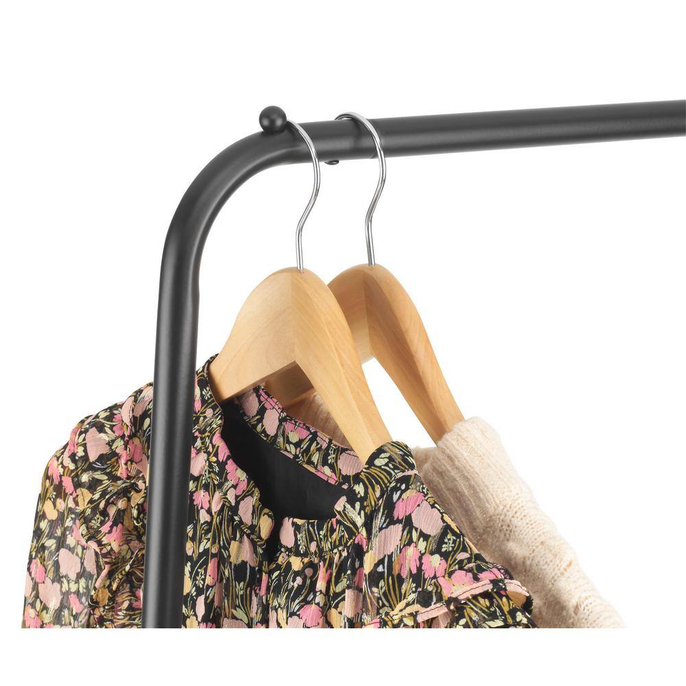 None Chrome Metal Clothes Rack 25 in. W x 65 in. H