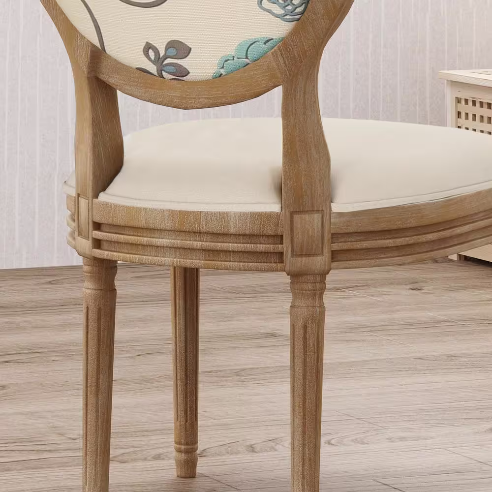 Noble House Phinnaeus Beige Fabric Dining Chairs (Set of 2)