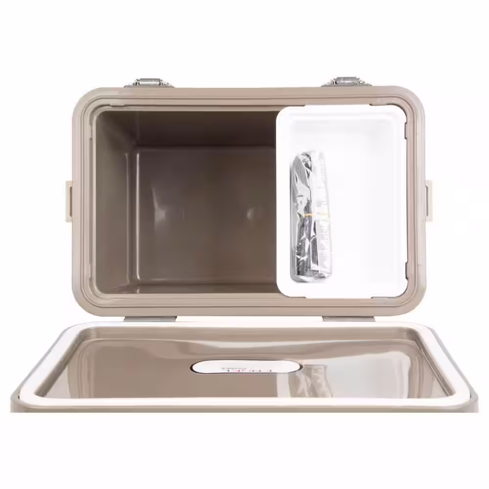 Engel 30 qt. Leak Proof Compact Lightweight Cooler and Drybox, Grassland in Brown (2-Pack)