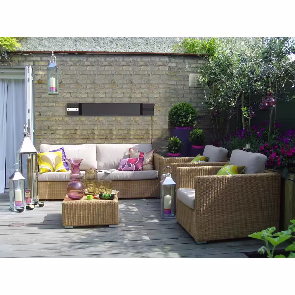 EnerG+ 1500-Watt Infrared Wall-Mounted Electric Outdoor Heater with Remote