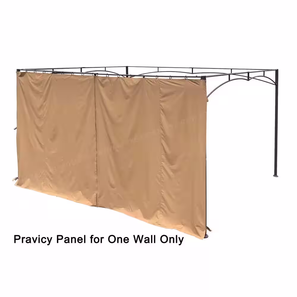 APEX GARDEN 14 ft., 168 in. W x 85 in. H Universal 14 ft. Privacy Panel Curtain/Side Wall Sunshade (1-Side Only)