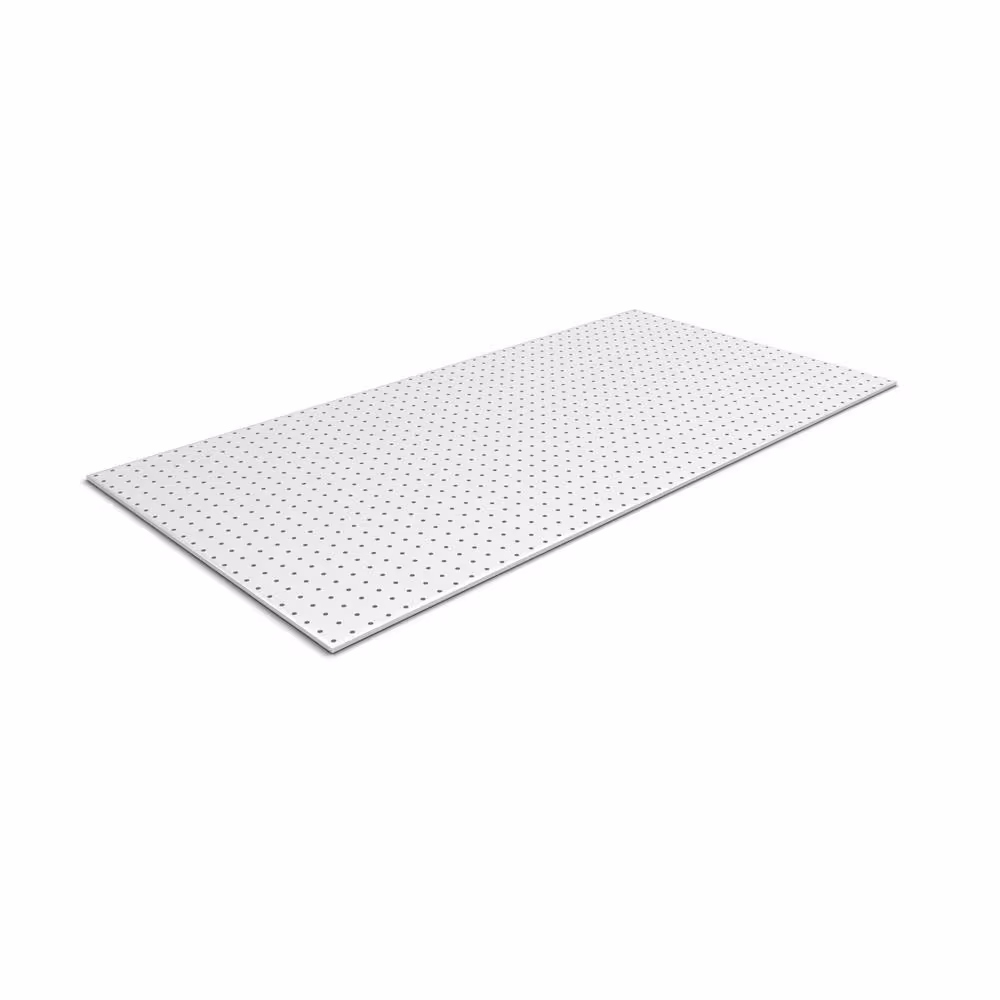 Handprint 48 in. H x 24 in. W White Pegboard