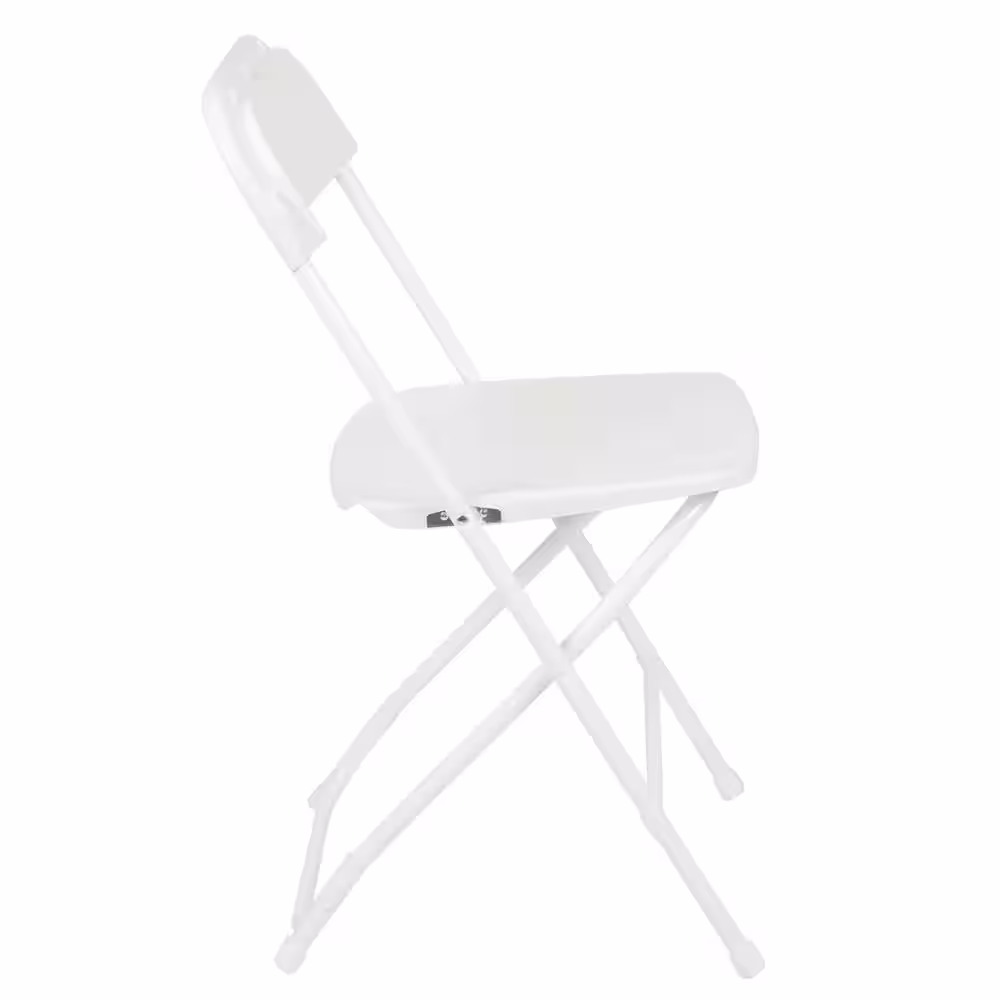 Carnegy Avenue White Metal Folding Chair (Set of 10)