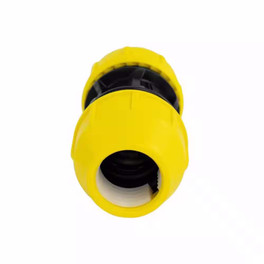 HOME-FLEX 1-1/2 in. IPS DR 11 Underground Yellow Poly Gas Pipe Coupler