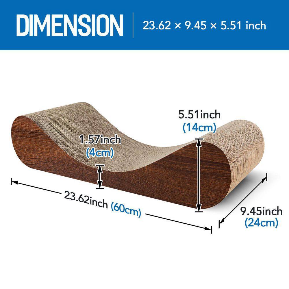 None Wood Cat Scratcher Cardboard Lounge Bed