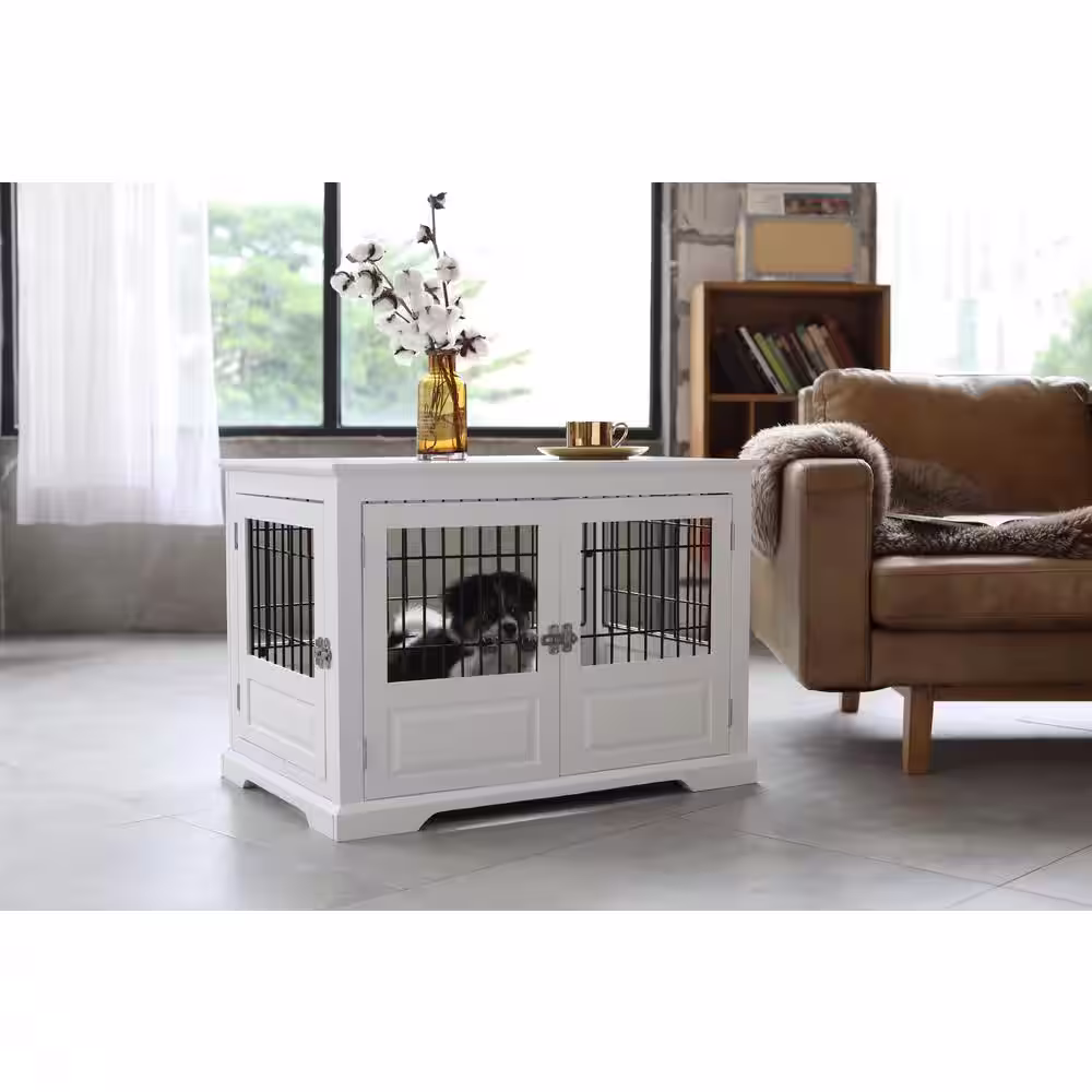 zoovilla White Fairview Triple Door Dog Crate - Large
