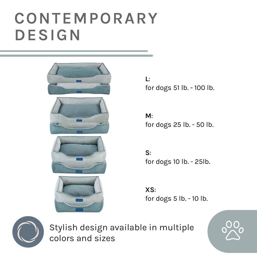 Sam's Pets Arthur Large Gray Dog Bed