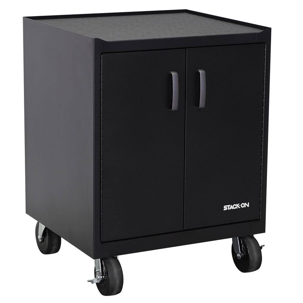 STACK-ON Modular Garage Cabinets with Shelf - Black