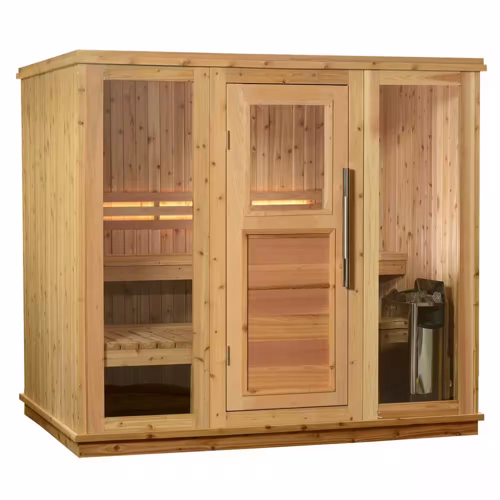 ALMOST HEAVEN SAUNAS Bridgeport Cedar 6-Person Indoor Electric Sauna