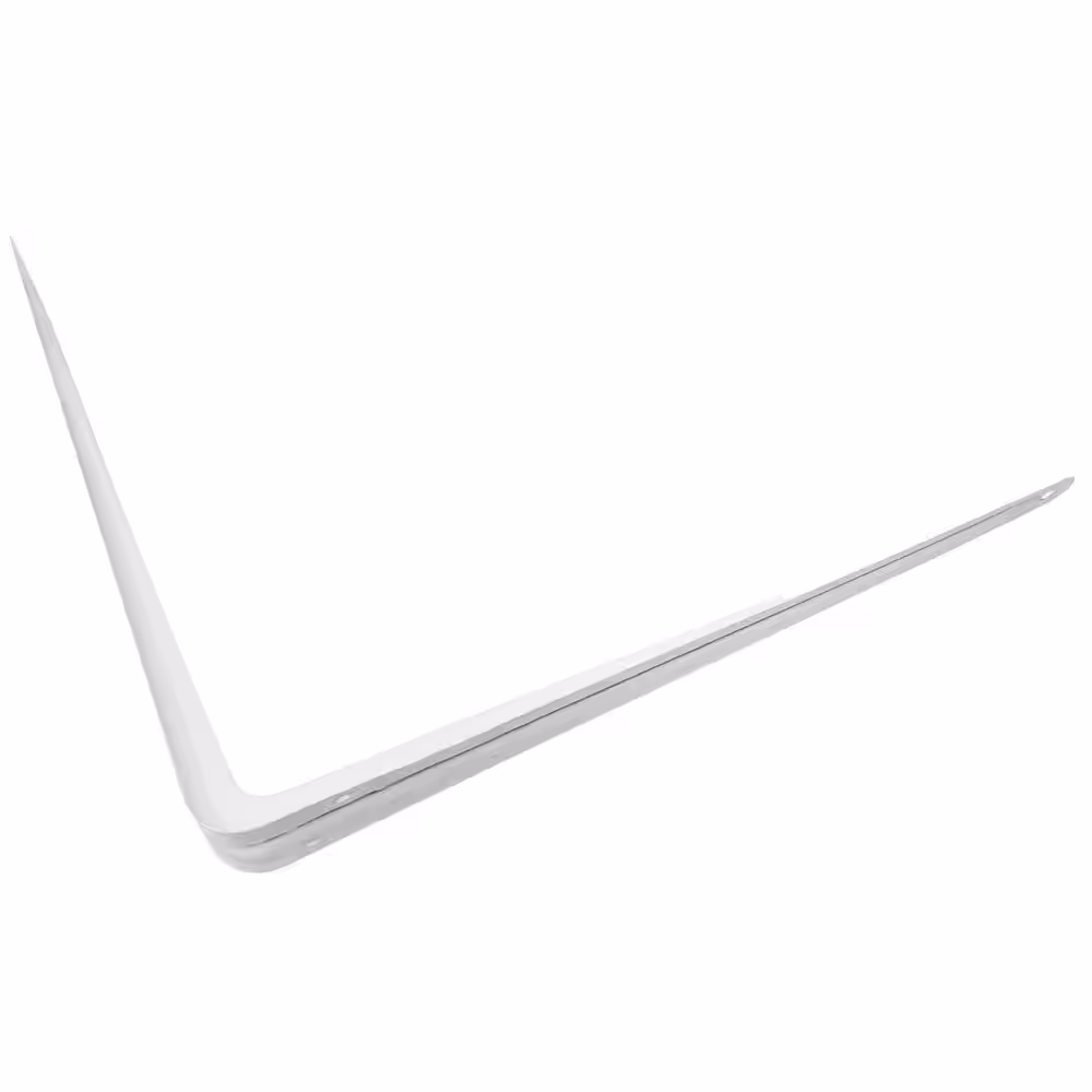 GRIP TIGHT TOOLS 12 in. x 14 in. White Steel Shelf Bracket (24-Pack)