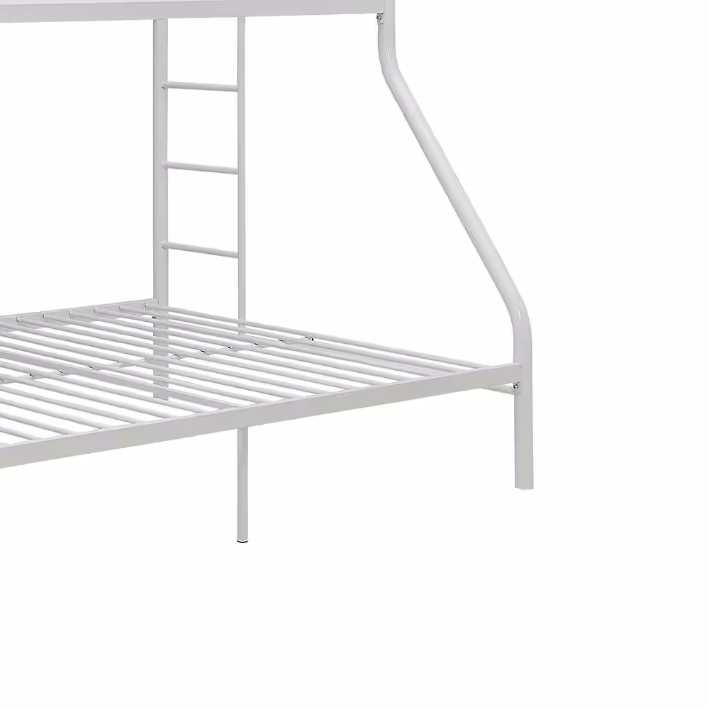 Acme Furniture Tritan White 38 x 80 Twin XL / Queen Bunk Bed Metal Tube