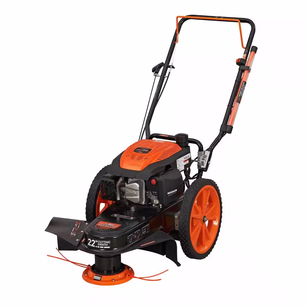 YARDMAX 22 in. 170cc Gas Walk Behind String Trimmer Mower