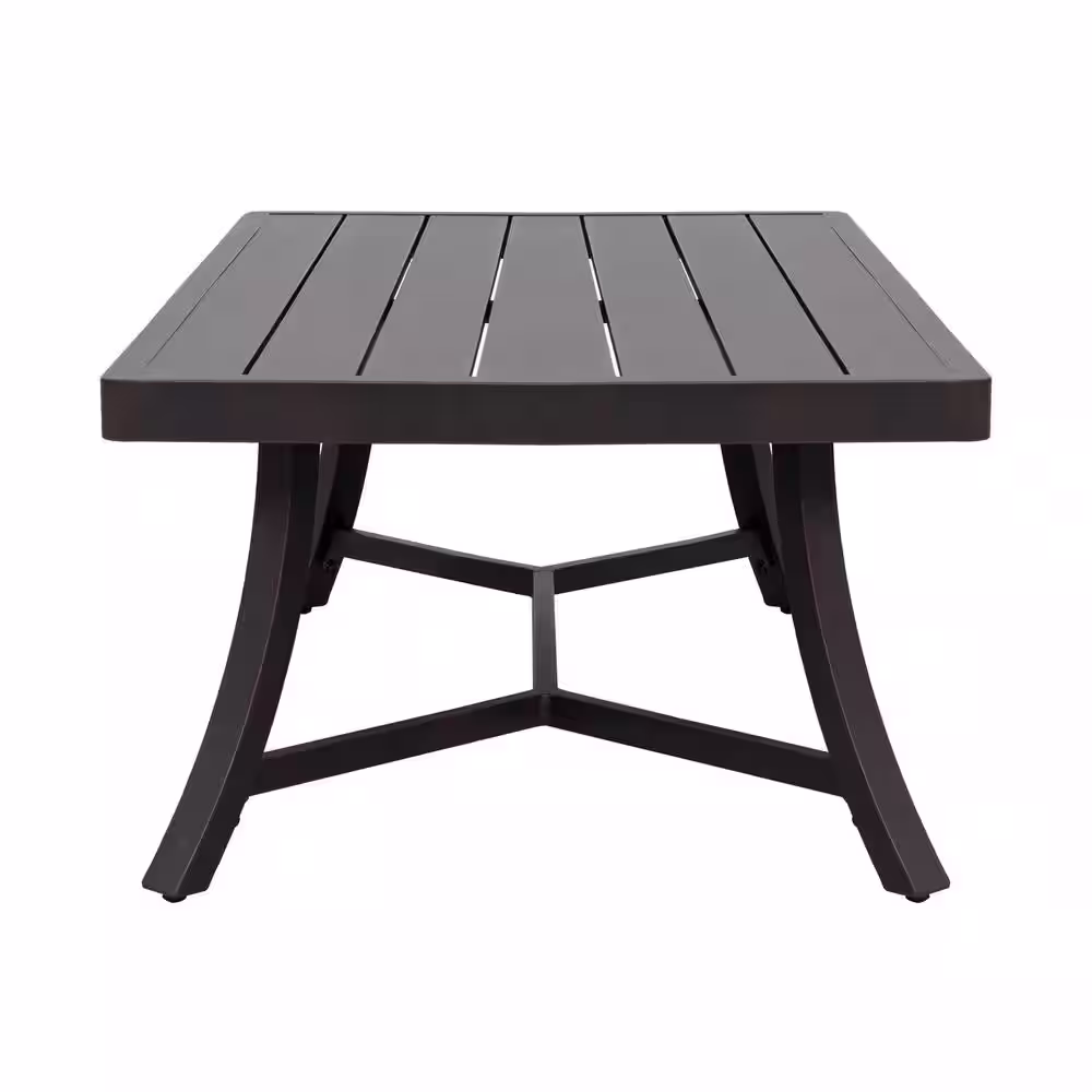 Nuu Garden 4-Piece Aluminum Patio Conversation Set with Yellow Cushion